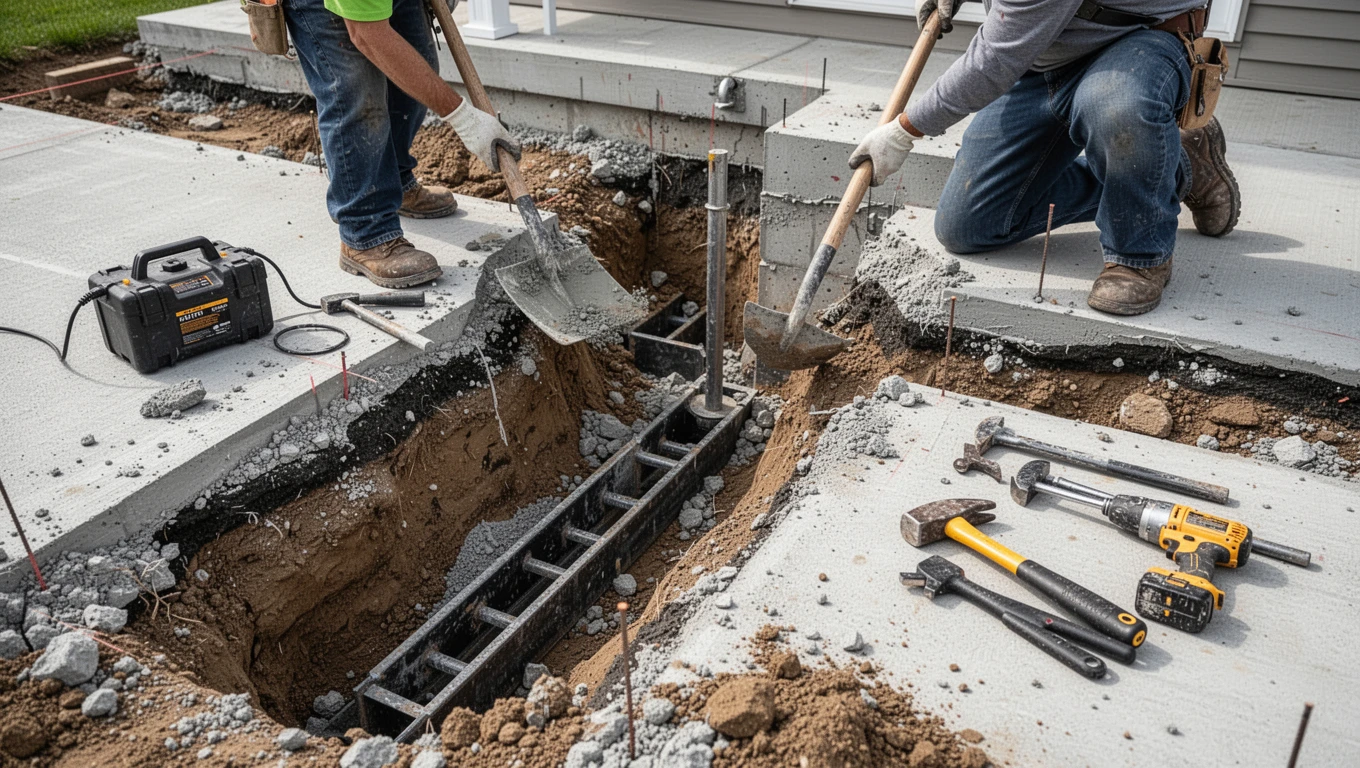 French Drain Installation